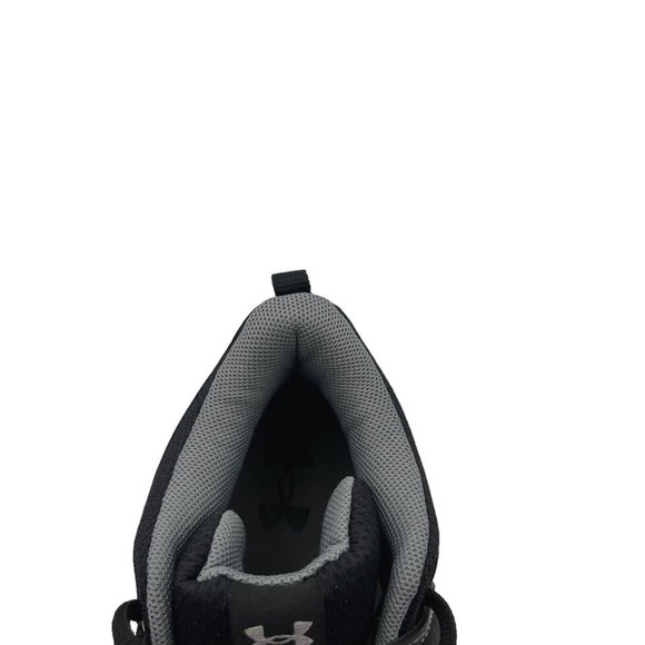 Under Armour Youth Boys Basketball Shoes Size 4Y Gray Black Lace Up Sneakers - Picture 9 of 16